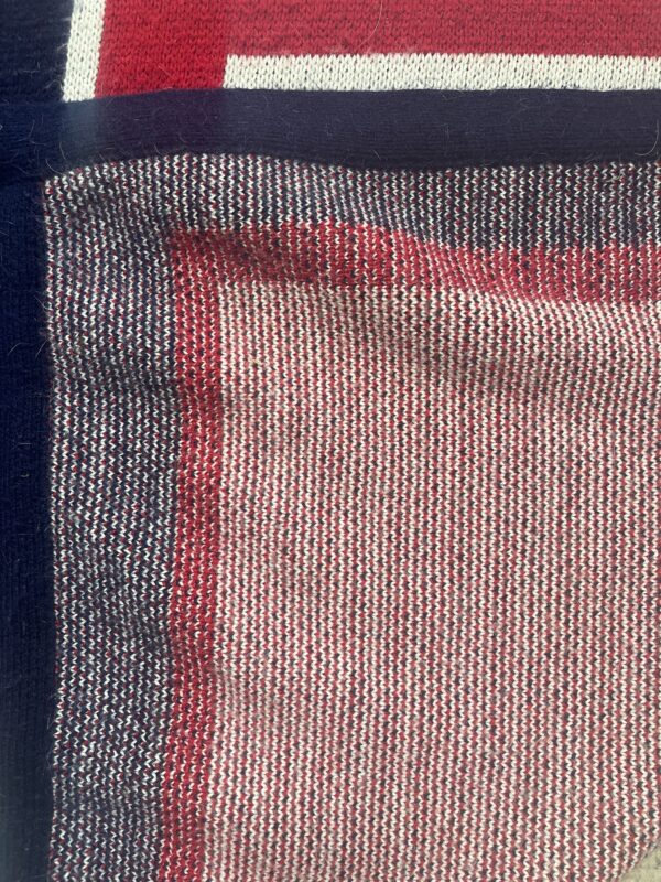 Mid-Fairfield Custom Knitted Blanket (Red, White Blue) - Image 4